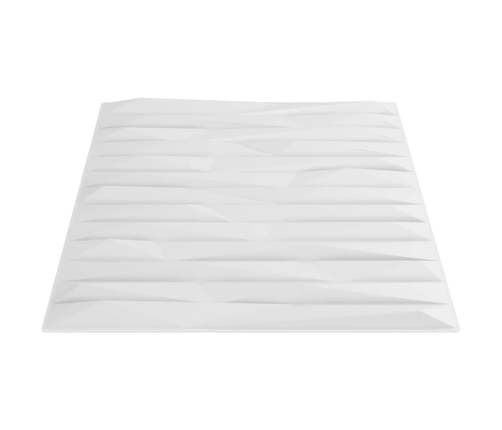 Paneles de pared 12 uds XPS piedra blanco 50x50 cm 3 m²