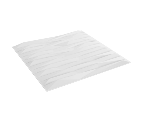 Paneles de pared 48 uds XPS piedra blanco 50x50 cm 12 m²