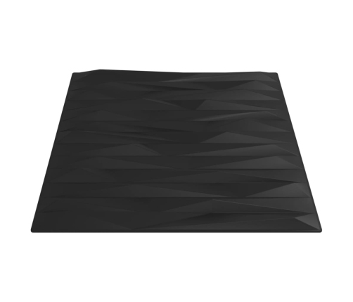 Paneles de pared 12 uds XPS piedra negro 50x50 cm 3 m²