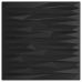 Paneles de pared 48 uds XPS piedra negro 50x50 cm 12 m²