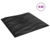 Paneles de pared 48 uds XPS piedra negro 50x50 cm 12 m²