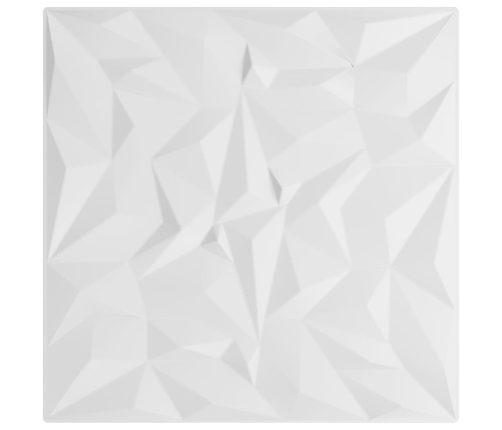 Paneles de pared 24 uds XPS amatista blanco 50x50 cm 6 m²