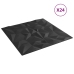 Paneles de pared 24 uds XPS amatista negro 50x50 cm 6 m²