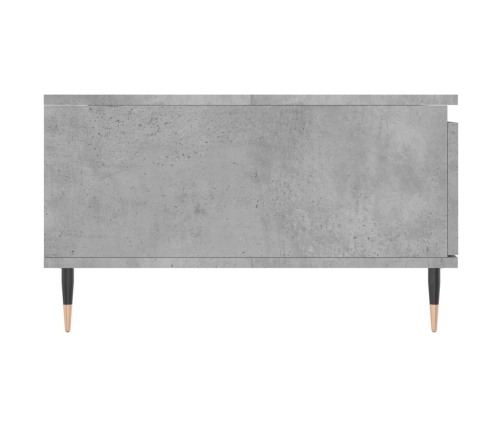 vidaXL Mesa de centro madera de ingeniería gris hormigón 90x60x35 cm