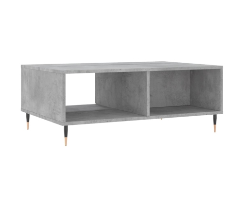 vidaXL Mesa de centro madera de ingeniería gris hormigón 90x60x35 cm