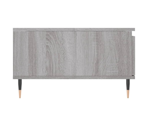 Mesa de centro madera de ingeniería gris Sonoma 90x60x35 cm