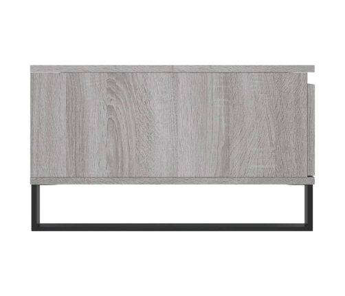 Mesa de centro madera de ingeniería gris Sonoma 90x60x35 cm