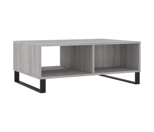 Mesa de centro madera de ingeniería gris Sonoma 90x60x35 cm