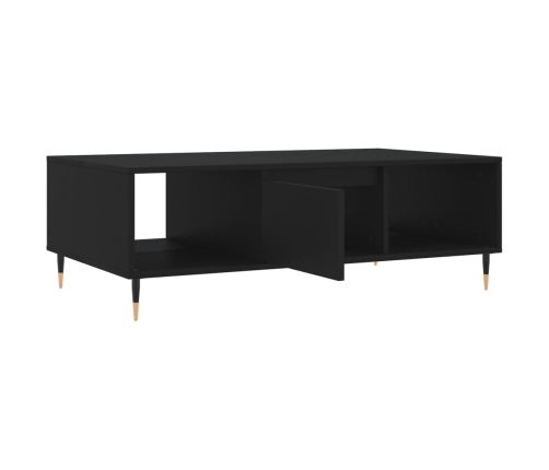 Mesa de centro madera de ingeniería negro 104x60x35 cm