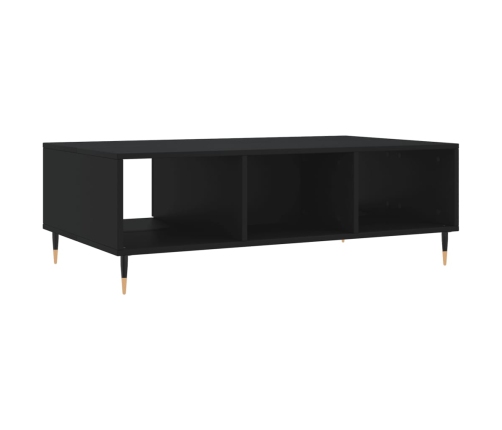 Mesa de centro madera de ingeniería negro 104x60x35 cm