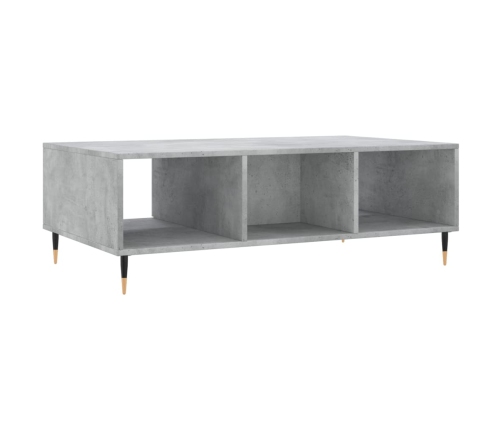 Mesa de centro madera de ingeniería gris hormigón 104x60x35 cm