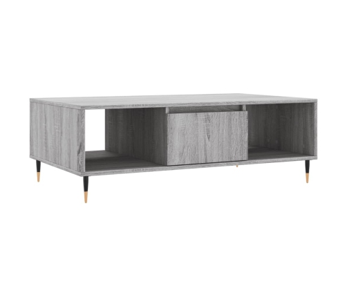 vidaXL Mesa de centro madera de ingeniería gris Sonoma 104x60x35 cm