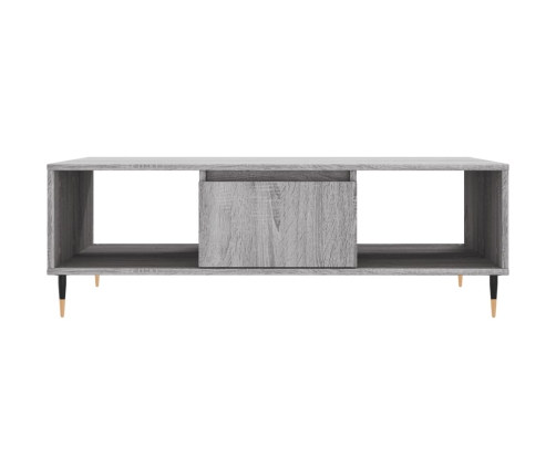 vidaXL Mesa de centro madera de ingeniería gris Sonoma 104x60x35 cm