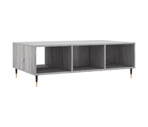 vidaXL Mesa de centro madera de ingeniería gris Sonoma 104x60x35 cm