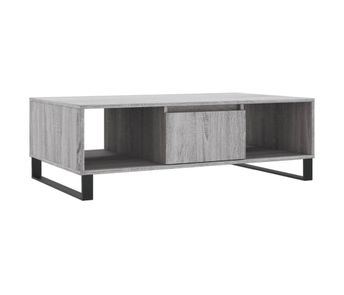 Mesa de centro madera de ingeniería gris Sonoma 104x60x35 cm