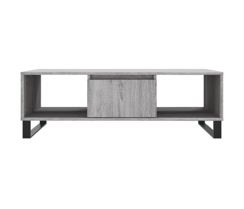 Mesa de centro madera de ingeniería gris Sonoma 104x60x35 cm