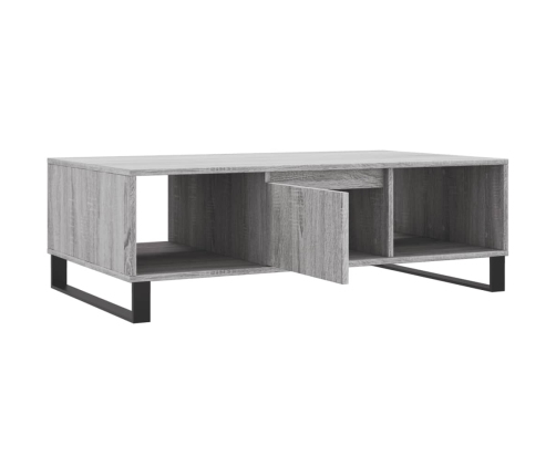 Mesa de centro madera de ingeniería gris Sonoma 104x60x35 cm