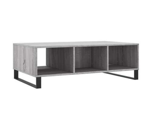 Mesa de centro madera de ingeniería gris Sonoma 104x60x35 cm