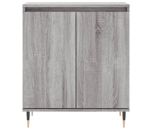 Aparador de madera contrachapada gris Sonoma 60x35x70 cm