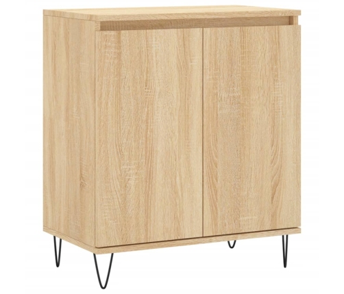 Aparador de madera contrachapada roble Sonoma 60x35x70 cm