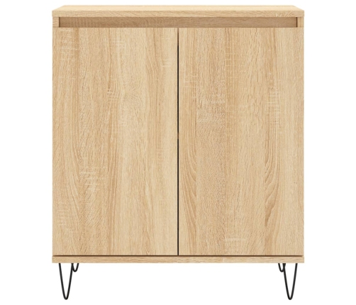 Aparador de madera contrachapada roble Sonoma 60x35x70 cm