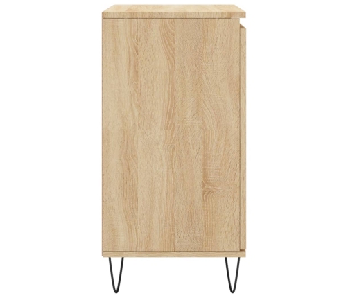 Aparador de madera contrachapada roble Sonoma 60x35x70 cm