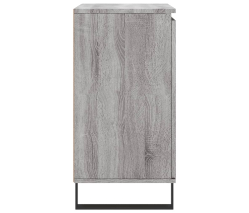 Aparador de madera contrachapada gris Sonoma 60x35x70 cm