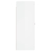 Armario de pared blanco brillante 69,5x34x90 cm