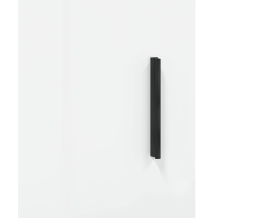 Armario de pared blanco brillante 69,5x34x90 cm