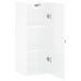 Armario de pared blanco brillante 34,5x34x90 cm