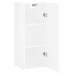 Armario de pared blanco brillante 34,5x34x90 cm