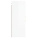 Armario de pared blanco brillante 34,5x34x90 cm