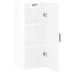 Armario de pared blanco brillante 34,5x34x90 cm