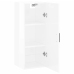 Armario de pared blanco brillante 34,5x34x90 cm