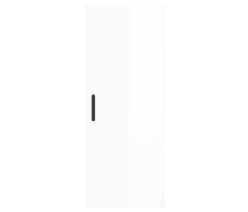 Armario de pared blanco brillante 34,5x34x90 cm