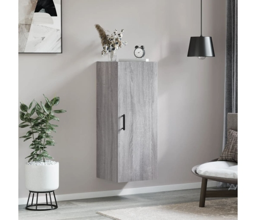 Armario de pared gris Sonoma 34,5x34x90 cm