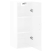 Armario de pared blanco brillante 34,5x34x90 cm