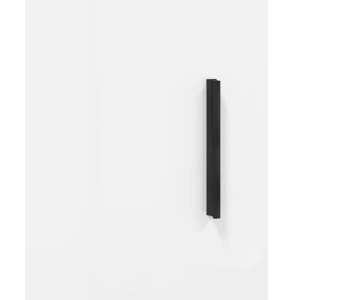 Armario de pared blanco brillante 34,5x34x90 cm