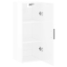 Armario de pared blanco brillante 34,5x34x90 cm