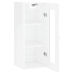 Armario de pared blanco brillante 34,5x34x90 cm