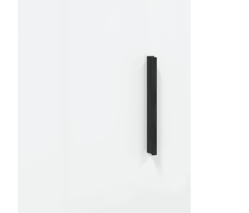 Armario de pared blanco brillante 34,5x34x90 cm