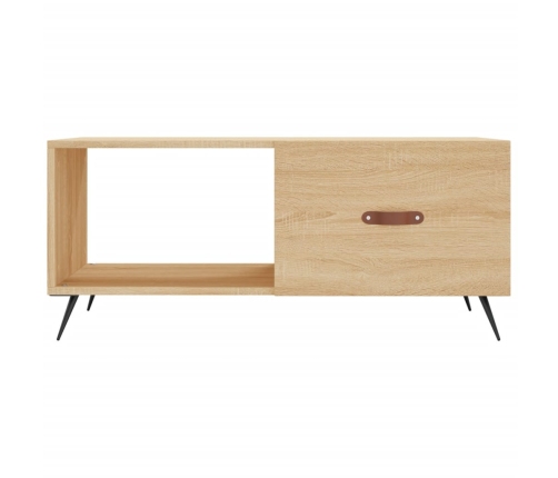 Mesa de centro madera contrachapada roble Sonoma 90x50x40 cm