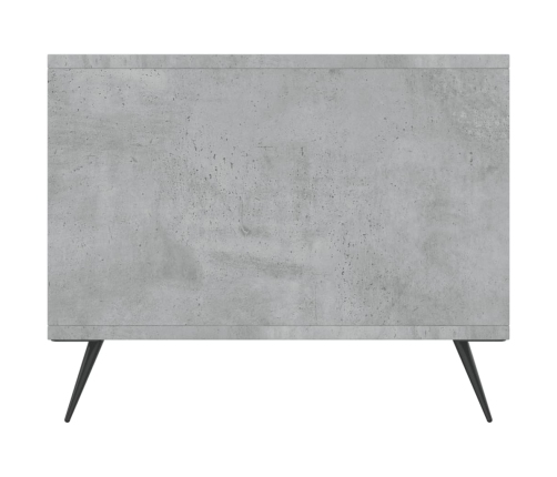 Mesa de centro madera contrachapada gris hormigón 90x50x40 cm