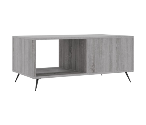 Mesa de centro madera contrachapada gris Sonoma 90x50x40 cm