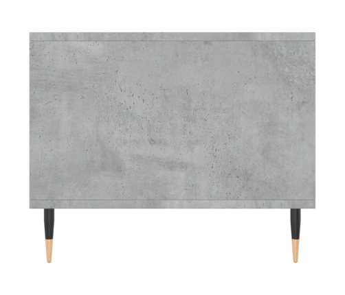 Mesa de centro madera contrachapada gris hormigón 90x50x40 cm