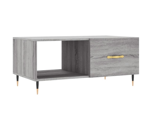 Mesa de centro madera contrachapada gris Sonoma 90x50x40 cm