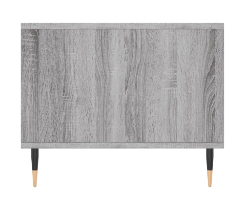 Mesa de centro madera contrachapada gris Sonoma 90x50x40 cm