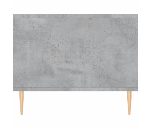 Mesa de centro madera contrachapada gris hormigón 90x50x40 cm