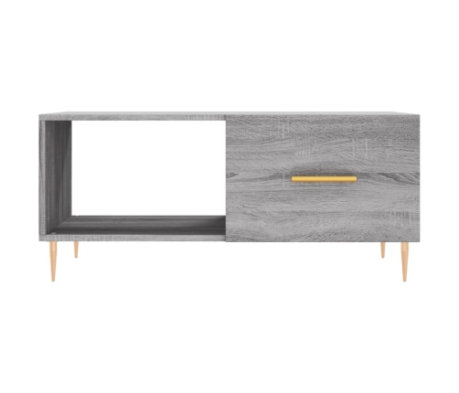 Mesa de centro madera contrachapada gris Sonoma 90x50x40 cm