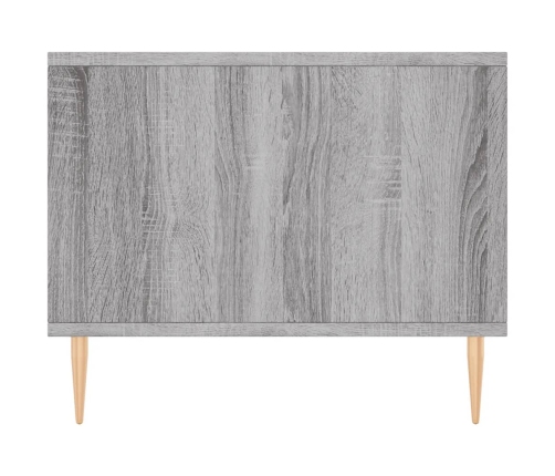 Mesa de centro madera contrachapada gris Sonoma 90x50x40 cm